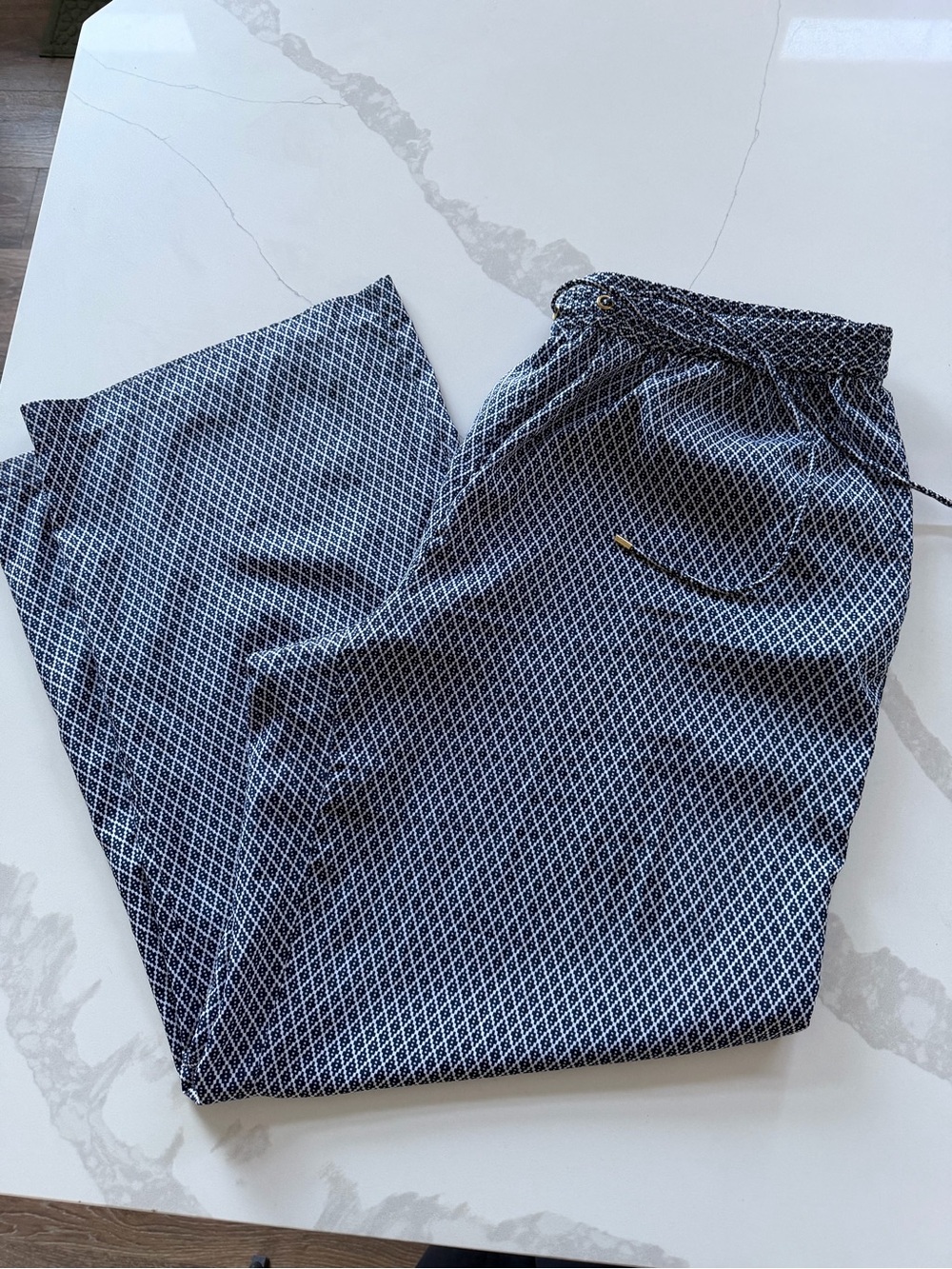 Michael Michael Kors Blue Pattern Wide Leg Beach Pants Womens Plus Size 2XL